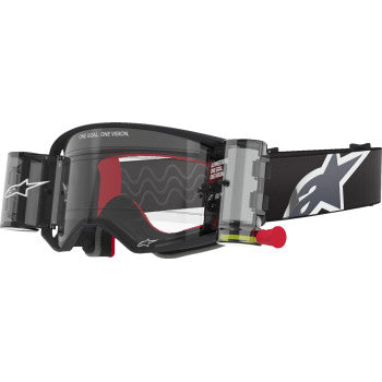 ALPINESTARS Supertech Roll-Off Goggle - Corp - Black/Gray - Clear GOGGLES 5100425-1518