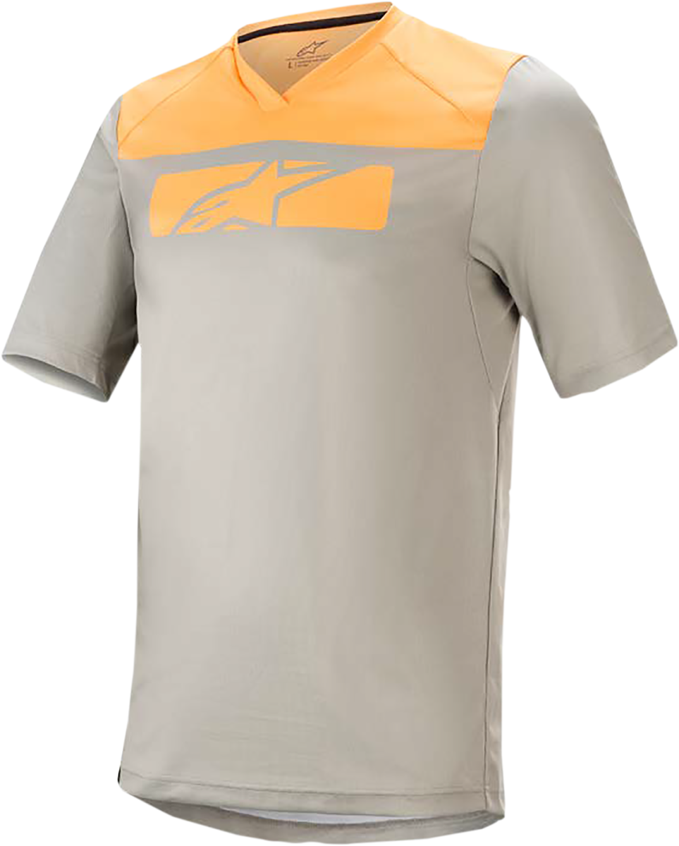 ALPINESTARS Drop 4.0 Jersey - Short-Sleeve - Gray/Orange - Large 1766220-6004-LG