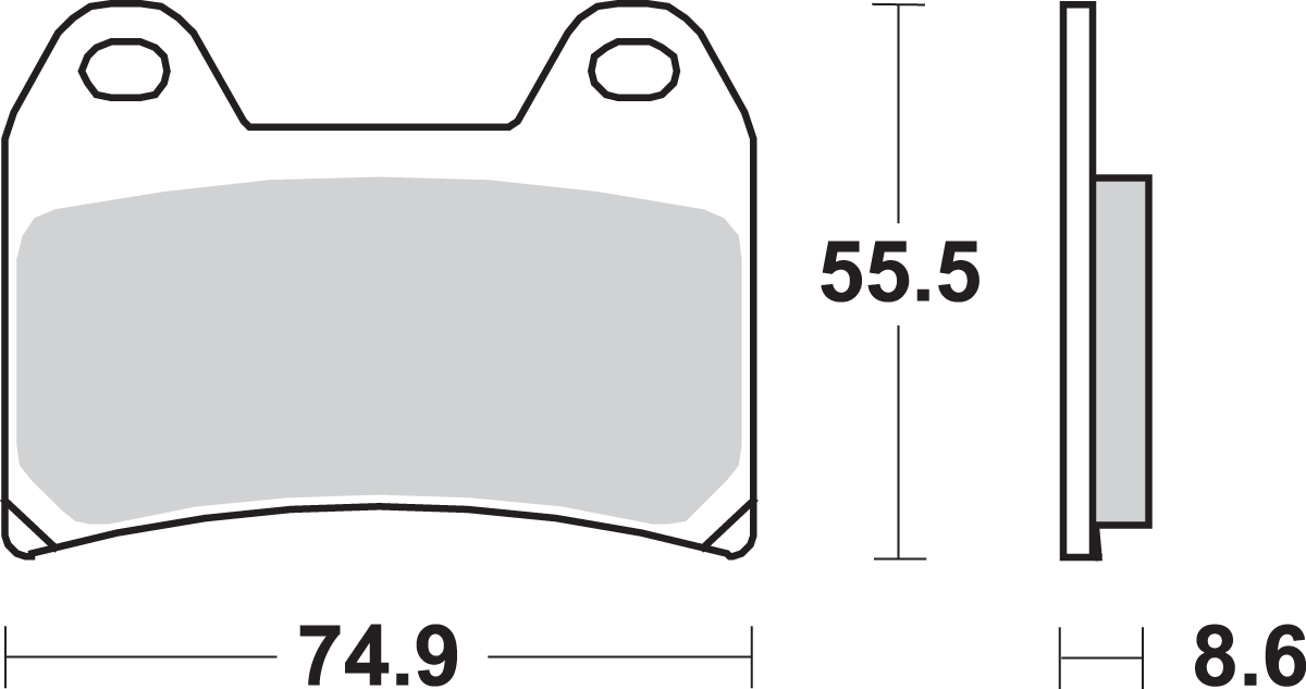 SBS Dual Carbon Brake Pads 706DC