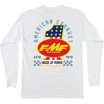 FMF America First Long-Sleeve T-Shirt - White - Medium HO25119901WHTMD