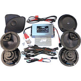 J & M 400 W 4-Channel Amplifier/Speaker Kit Road Glide 16-23 FLTRU/FLTRK RKT6-400HR16-UL4