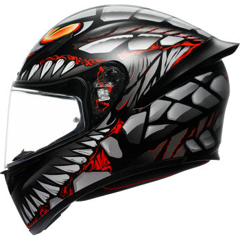 AGV K1 S Helmet - Lyzard - Matte Black/Gray/Red - Small 2118394003-044-S