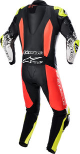 ALPINESTARS GP Tech Suit v4 - Black/Red Fluorescent/Yellow Fluorescent - US 40 / EU 50 3156822-1355-50