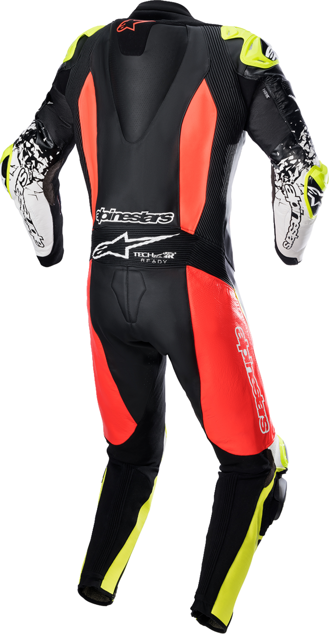 ALPINESTARS GP Tech Suit v4 - Black/Red Fluorescent/Yellow Fluorescent - US 44 / EU 54 3156822-1355-54