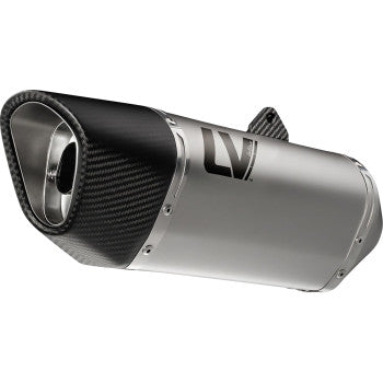 LEOVINCE LV-14 R Slip-On Muffler - Stainless Steel - Ninja 1000 SX 2020-2024 15602U