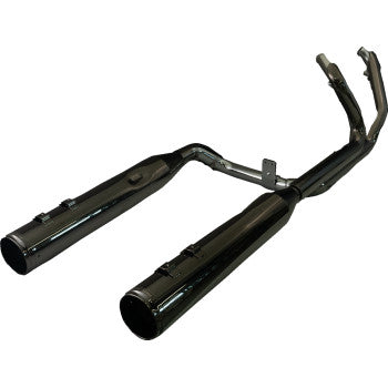 KHROME WERKS 2-into-2 Dominator Exhaust System with 4-1/2" Mufflers - Eclipse® with Race Tip - M8  201130