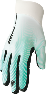 THOR Agile Tech Gloves - White/Teal - Large 3330-7210