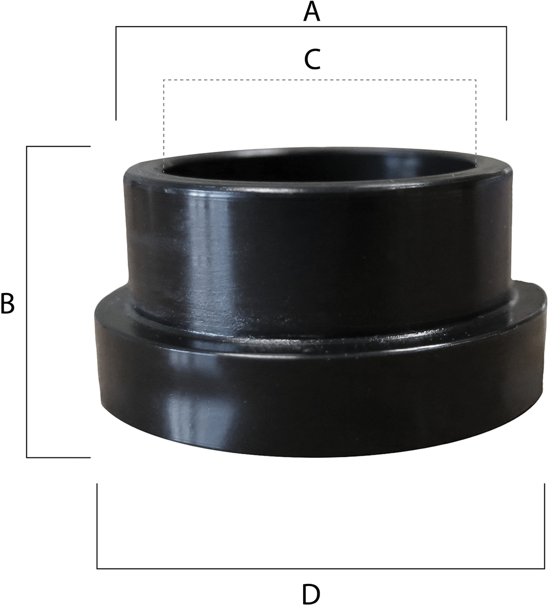 EPI Shock Bushing - 1.015" OD x 0.395" H x 0.575" ID x 1.2" Flange OD - 2-Pack EPISB204