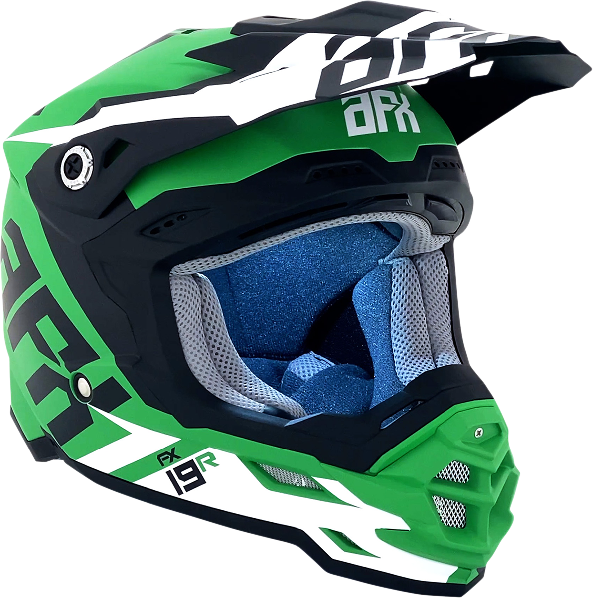 AFX FX-19R Helmet - Racing - Matte Green - Large 0110-7080