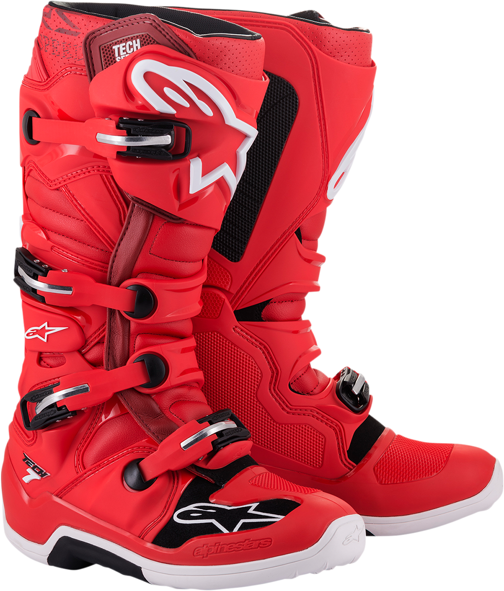 ALPINESTARS Tech 7 Boots - Red - US 14 2012014-30-14