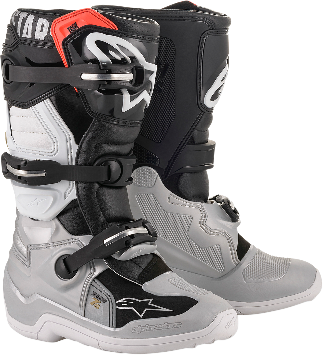 ALPINESTARS Tech 7S Boot - Black/Silver/White/Gold - US 2 2015017-1829-2