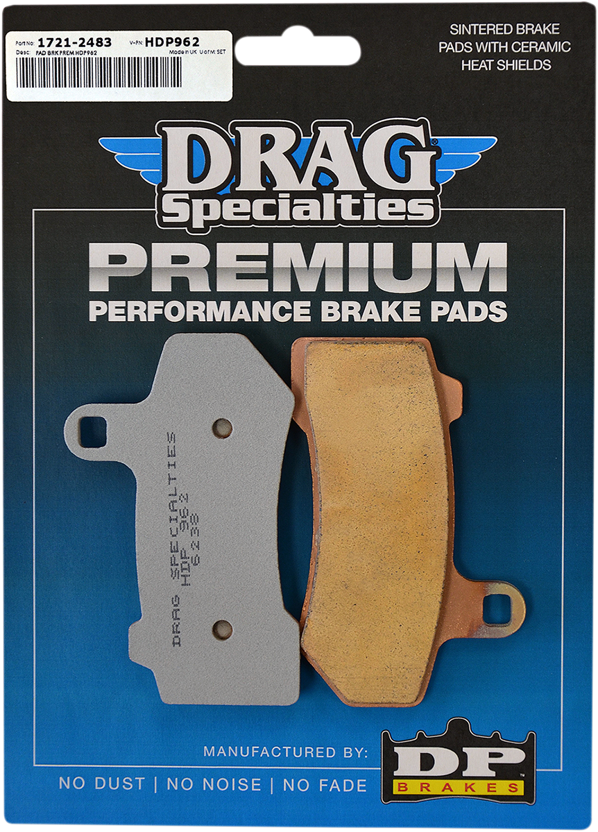 DRAG SPECIALTIES Sintered Brake Pads - Harley-Davidson TRIKE APP S/B 09-13,19-21 HDP962