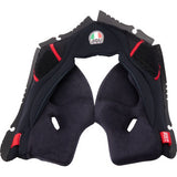 AGV Pista GP RR Cheek Pads - Black/Red - XL 20KIT60301001XL