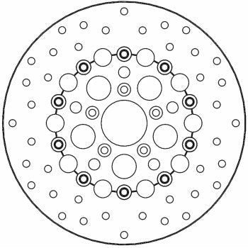 MOTO-MASTER Brake Rotor - Front - Flame 112314-PU