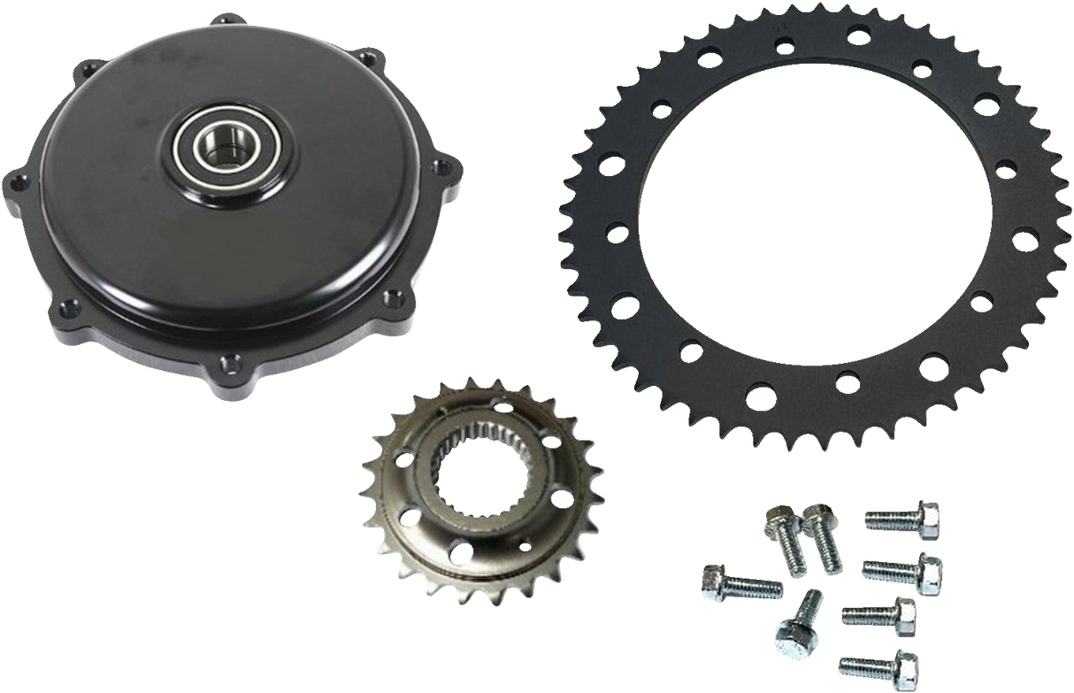 DRAG SPECIALTIES Conversion Sprocket Kit - Black 201409