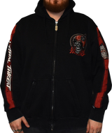 LETHAL THREAT Open Throttle Zip Up Hoodie - Black - XL HD84074XL