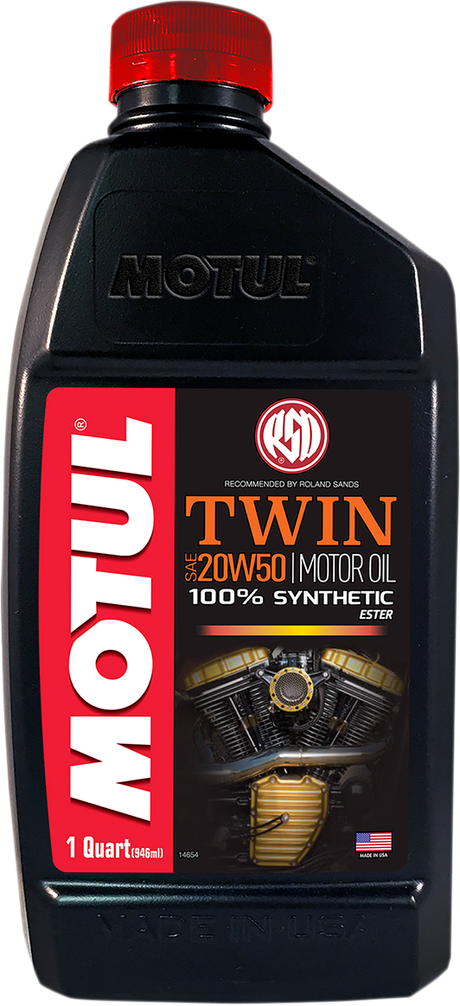 MOTUL V-Twin Synthetic Oil - 20W-50 - 1 U.S. quart 108061