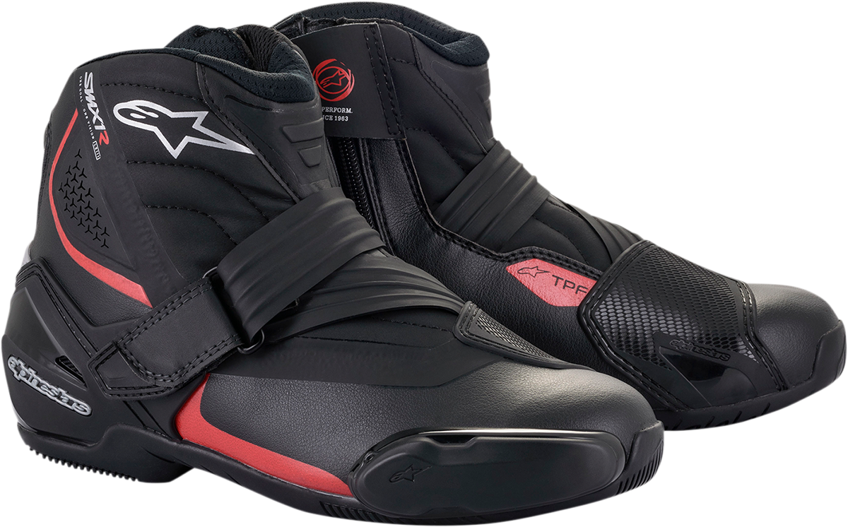 ALPINESTARS SMX-1 R v2 Boots - Black/Red - US 12 / EU 47 2224521-13-47