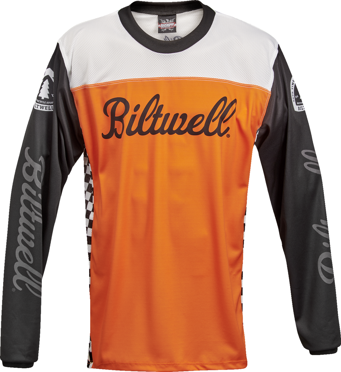 BILTWELL Good Times Jersey - Orange/Black - Medium 8120-087-003