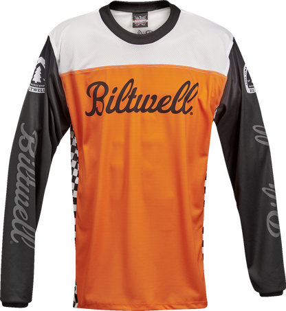 BILTWELL Good Times Jersey - Orange/Black - Medium 8120-087-003