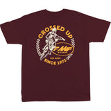 FMF Crossed Up T-Shirt - Maroon - Small SP24118901MRNSM