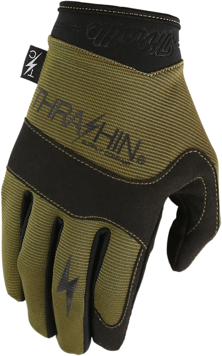 THRASHIN SUPPLY CO. Covert Gloves - Tactical Green - XL CVT-06-11