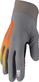 THOR Agile Gloves - Analog - Charcoal/Orange - Large 3330-7666