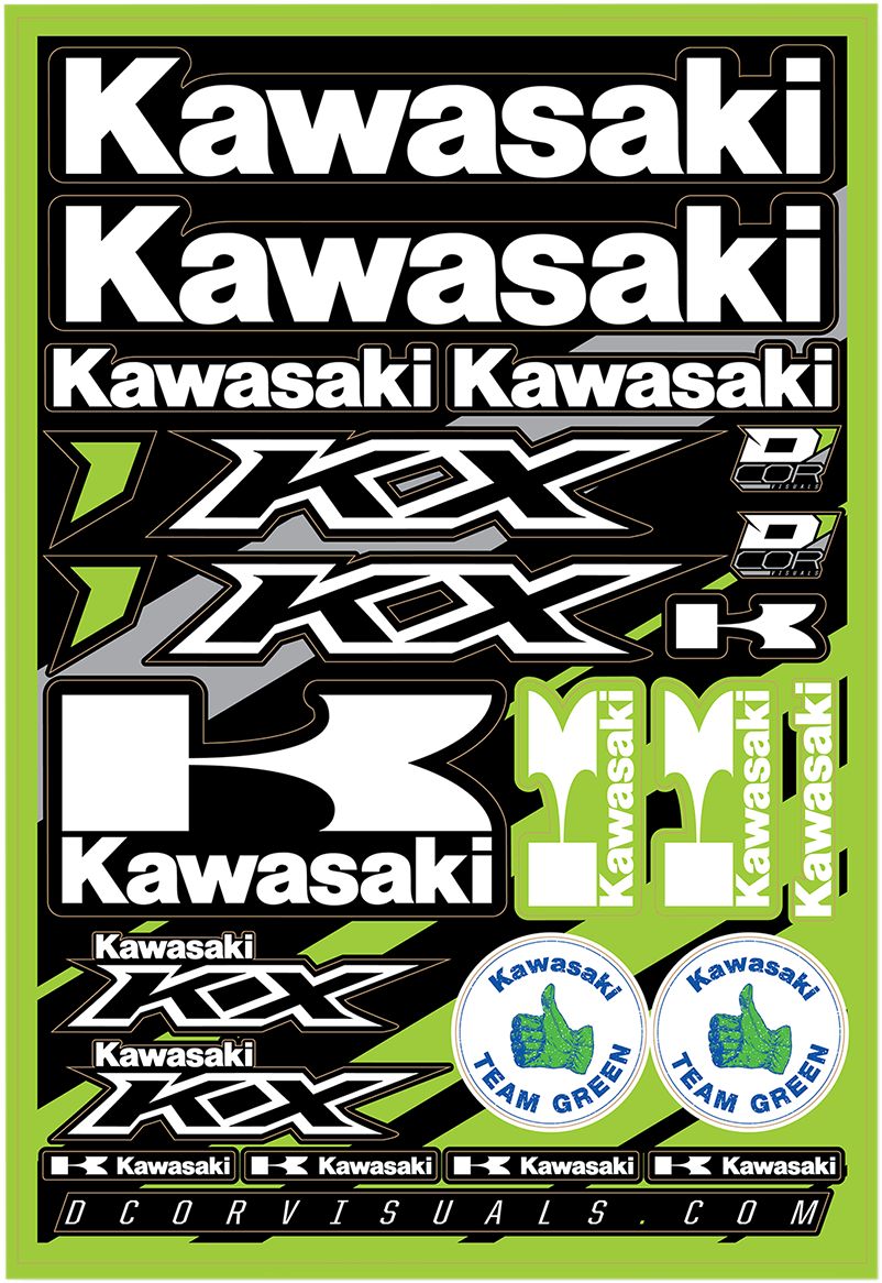 D'COR VISUALS Decal Sheet - Kawasaki 40-20-100