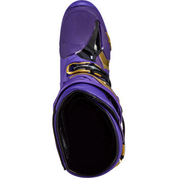 ALPINESTARS Limited Edition Salt Lake Tech 10 Boots - Purple/Gold/Black - US 12 2010020-373-12