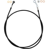 FAT BAGGERS INC. EZ Install Brake Line - 60" - Black Braid 110060-B