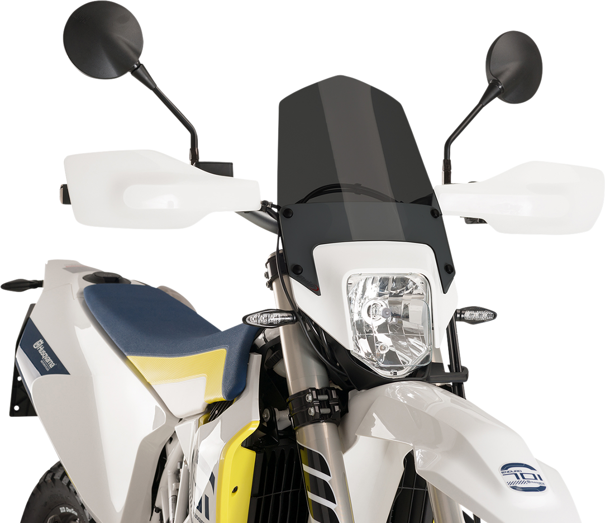 PUIG HI-TECH PARTS New Generation Windscreen - Dark Smoke - Husqvarna 701 9867F