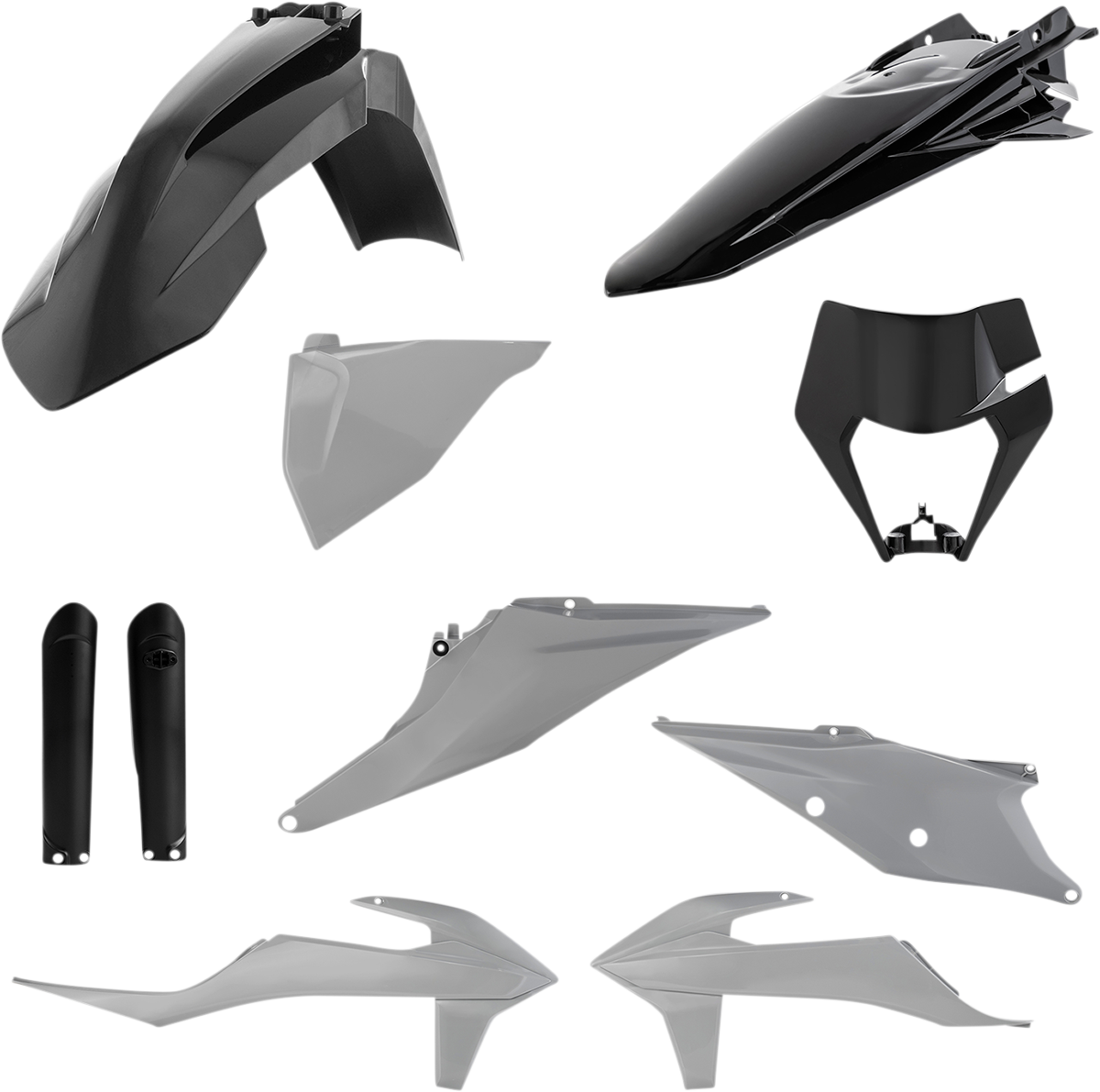 ACERBIS Full Replacement Body Kit - Gray/Black 2791541001