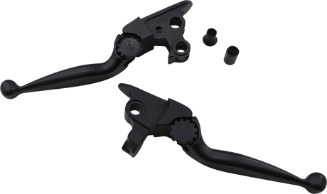 POWERSTANDS RACING Lever Set - Journey - Harley Davidson - Black 12-00616-22