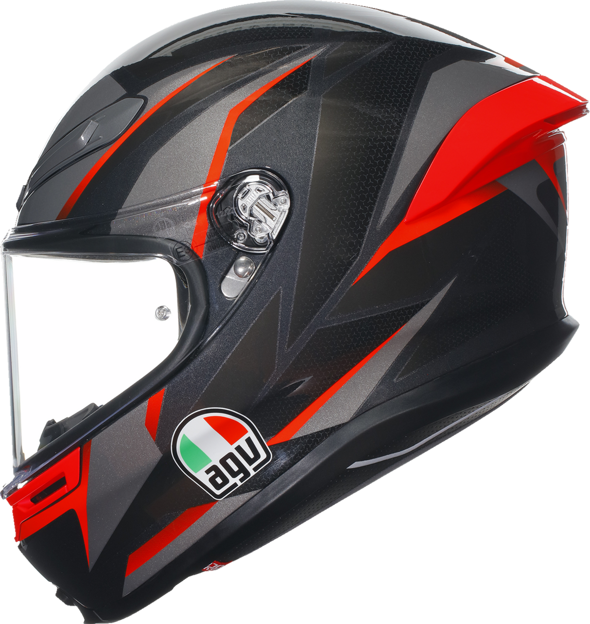 AGV K6 S Helmet - Slashcut - Black/Gray/Red - Small 2118395002014S