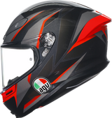 AGV K6 S Helmet - Slashcut - Black/Gray/Red - Small 2118395002014S