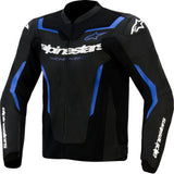 ALPINESTARS GP Force v2 Airflow Leather Jacket - Black/Metallic Blue - US 48 / EU 58 3100326-1591-58
