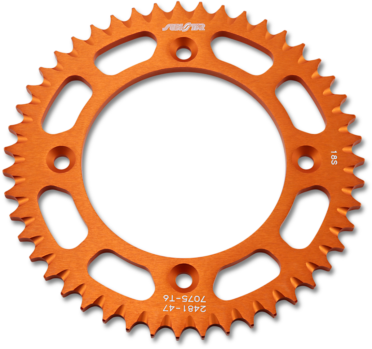 SUNSTAR SPROCKETS Rear Sprocket - 47 Tooth - Gas Gas/Husqvarna/KTM - Orange 5-248147OR