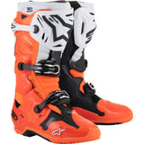 ALPINESTARS Tech 10 Enduro Boots - Fluorescent Orange/Black/White - US 10 2010025-4512-10