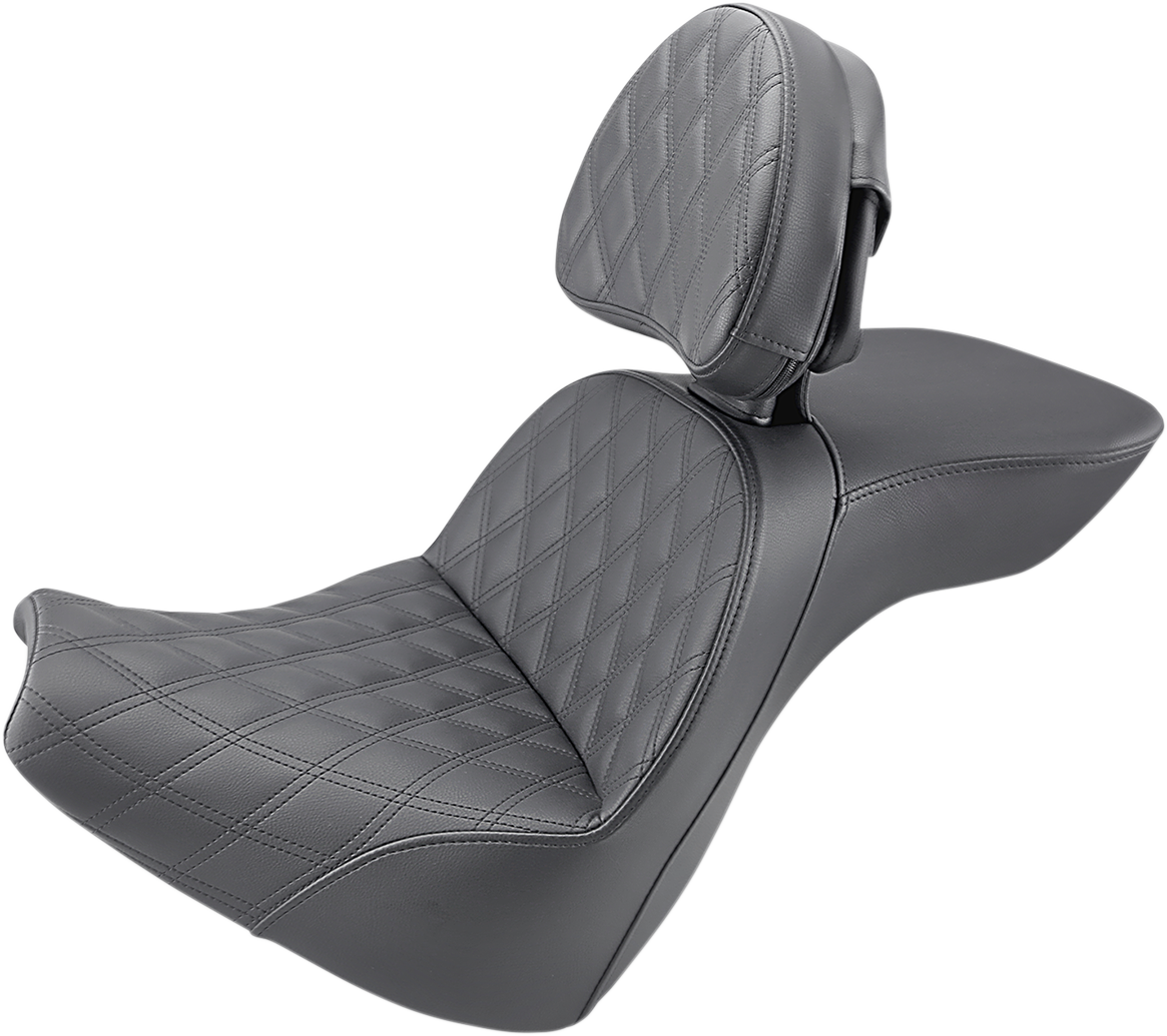 SADDLEMEN Explorer Seat - LS - Includes Backrest - FXBR/S '18-'19 818-31-030LS