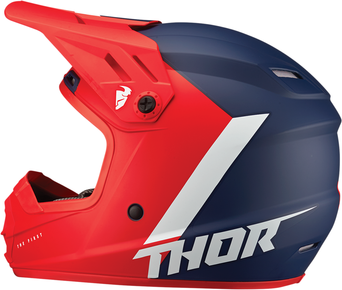 THOR Youth Sector Helmet - Chev - Red/Navy - Large 0111-1474