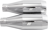 TRASK Slip-On Mufflers - Chrome TM-3042CH