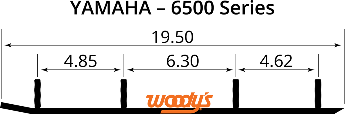 WOODY'S Wear Bar - Trail Blazer IV Flat-Top - 6" - 60 TYV4-6500