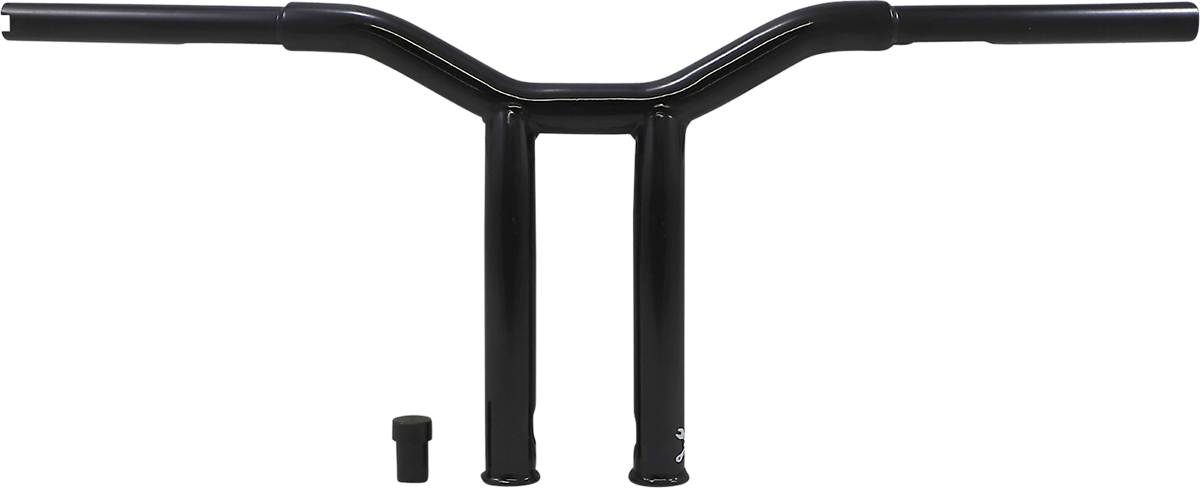 BURLY BRAND Handlebar - Dominator - Raked - 10" - Black B12-6051B