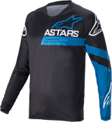 ALPINESTARS Racer V3 Long-Sleeve Jersey - Black/Bright Blue - 2XL 1762822-1078-2X