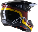 ALPINESTARS SM5 Helmet - Venture - Black/Bordeaux/Yellow/Glossy - Medium 8305122-1358-MD