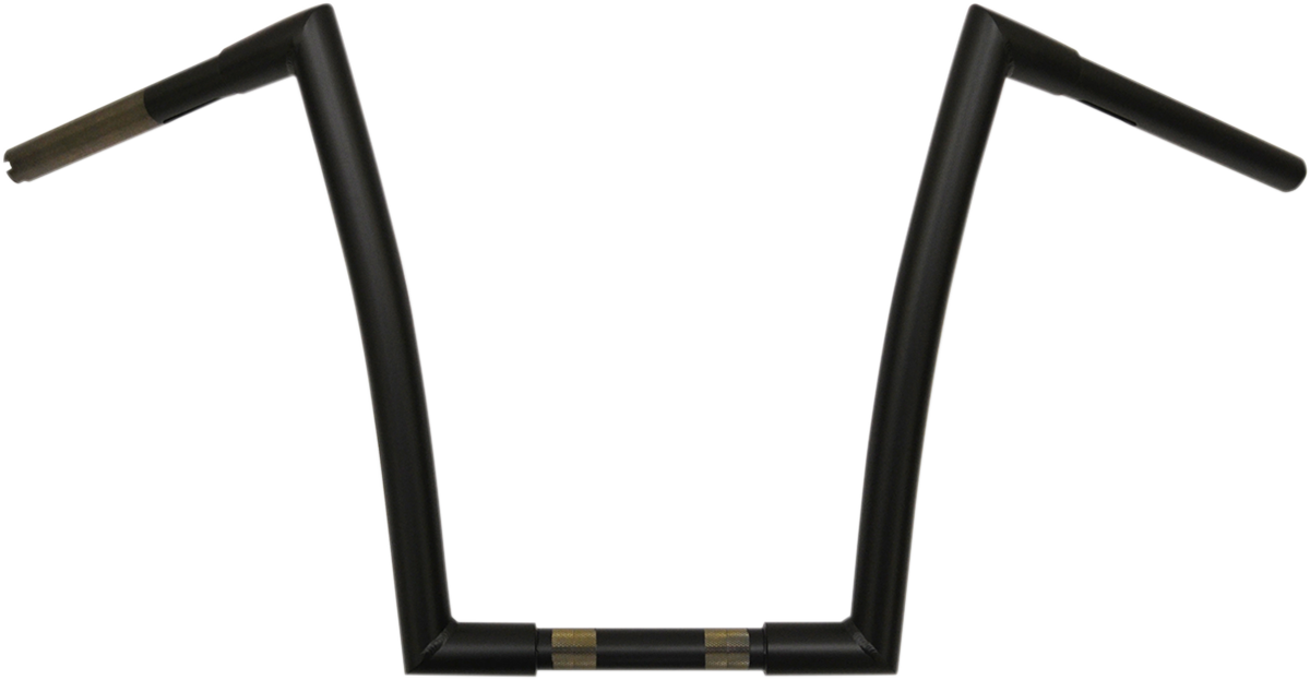 TODD'S CYCLE Handlebar - Strip - 1-1/4" - 14" Rise - Flat Black 0601-2552