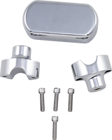 LA CHOPPERS Risers - Solid Top - 1-1/2" - Chrome LA-7442-01