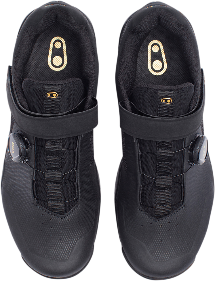 CRANKBROTHERS Mallet E BOA® Shoes - Black/Gold - US 11.5 MEB01080A-11.5