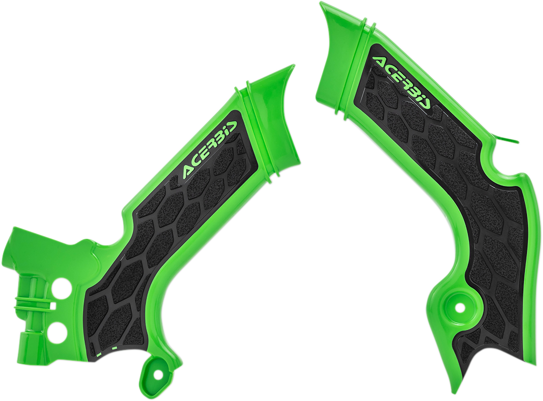 ACERBIS X-Grip Frame Guards - Green/Black 2742601089