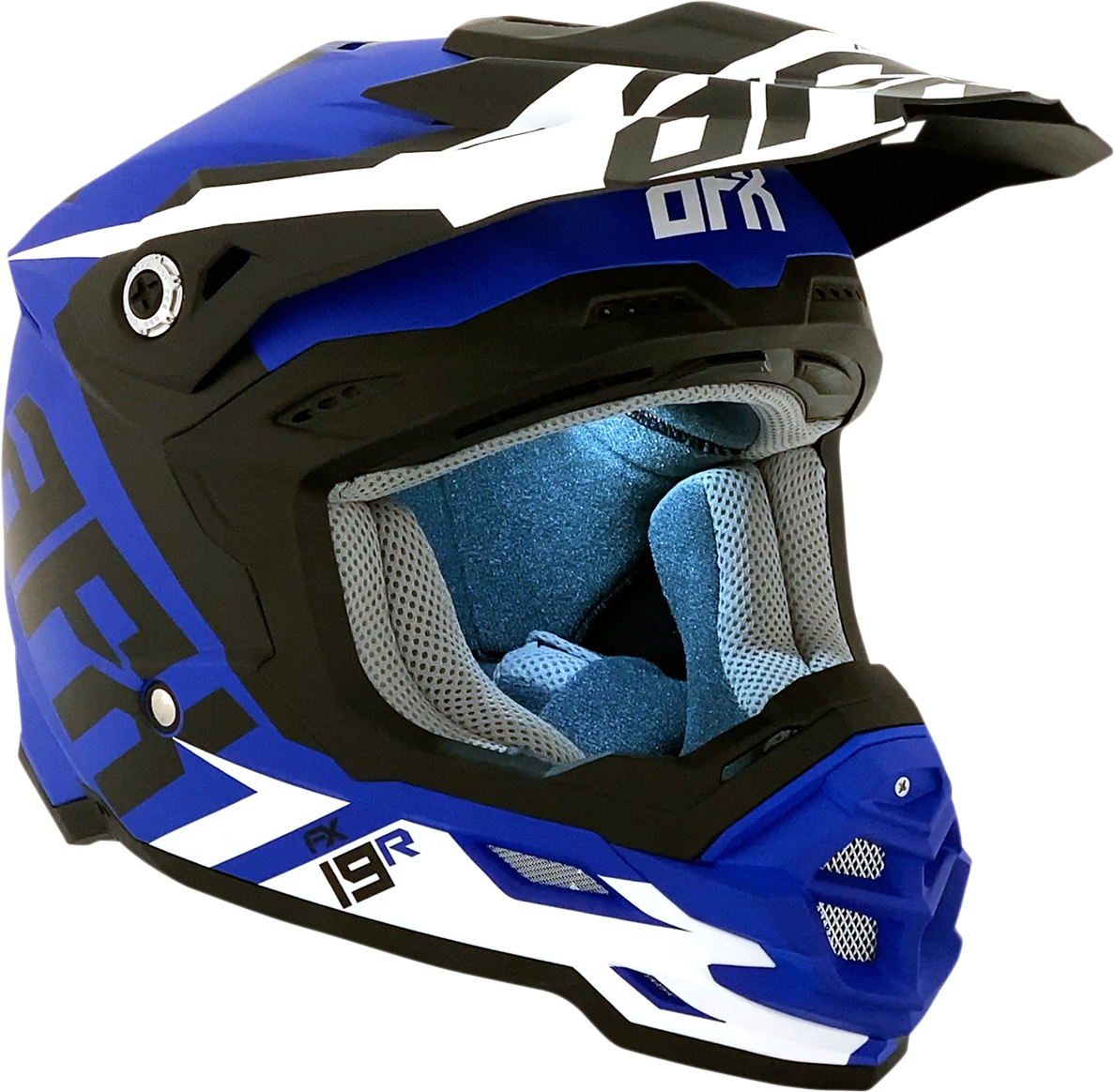 AFX FX-19R Helmet - Racing - Matte Blue - Large 0110-7070